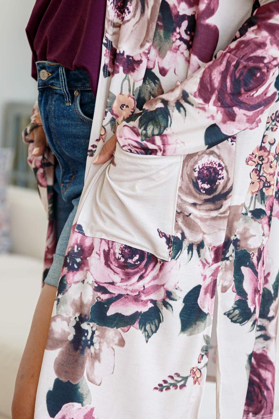 Blooming With Happiness Cardigan - Shopin La
