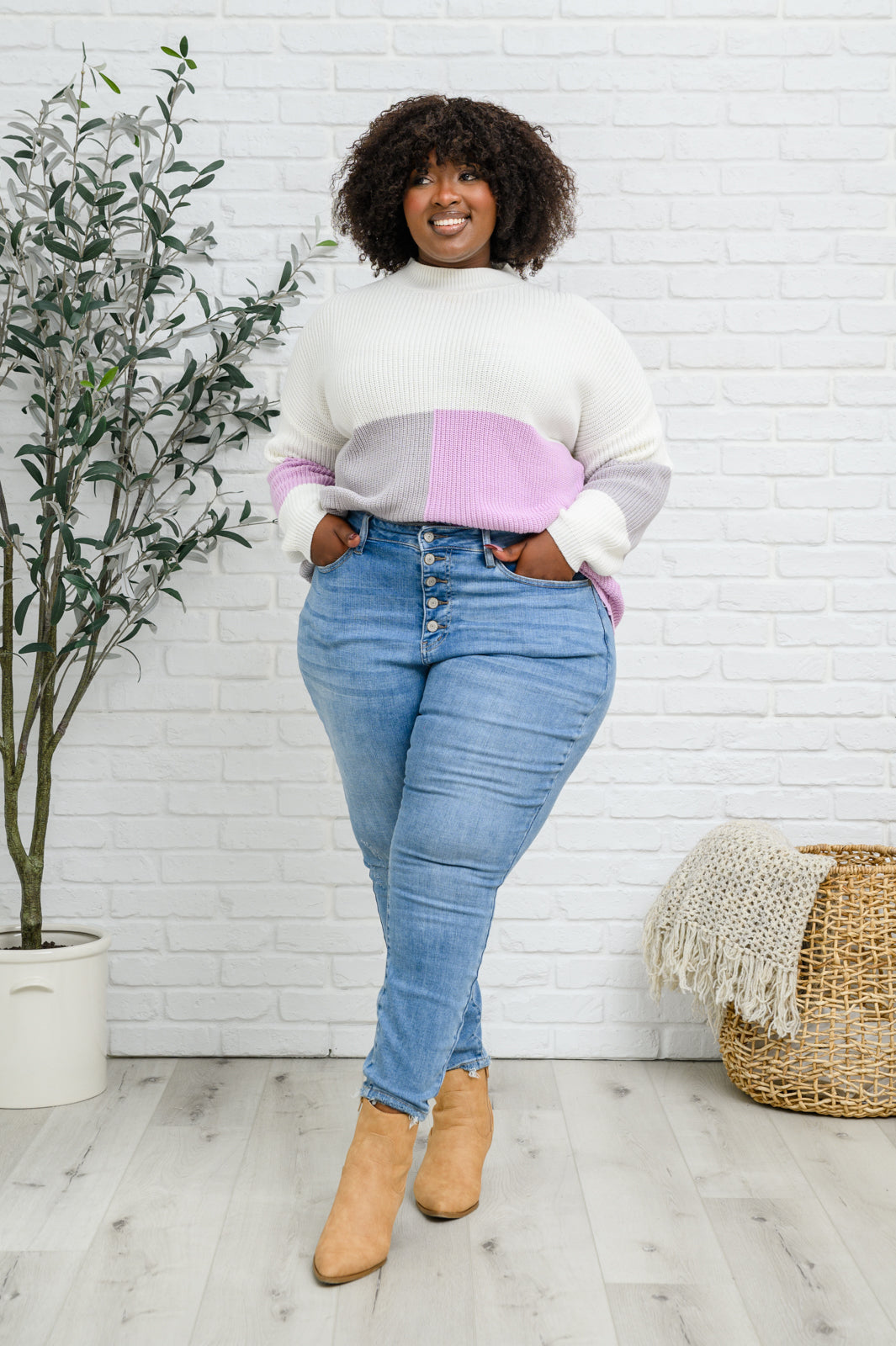 Hi-Rise Button Fly Skinny Jeans - Judy Blue