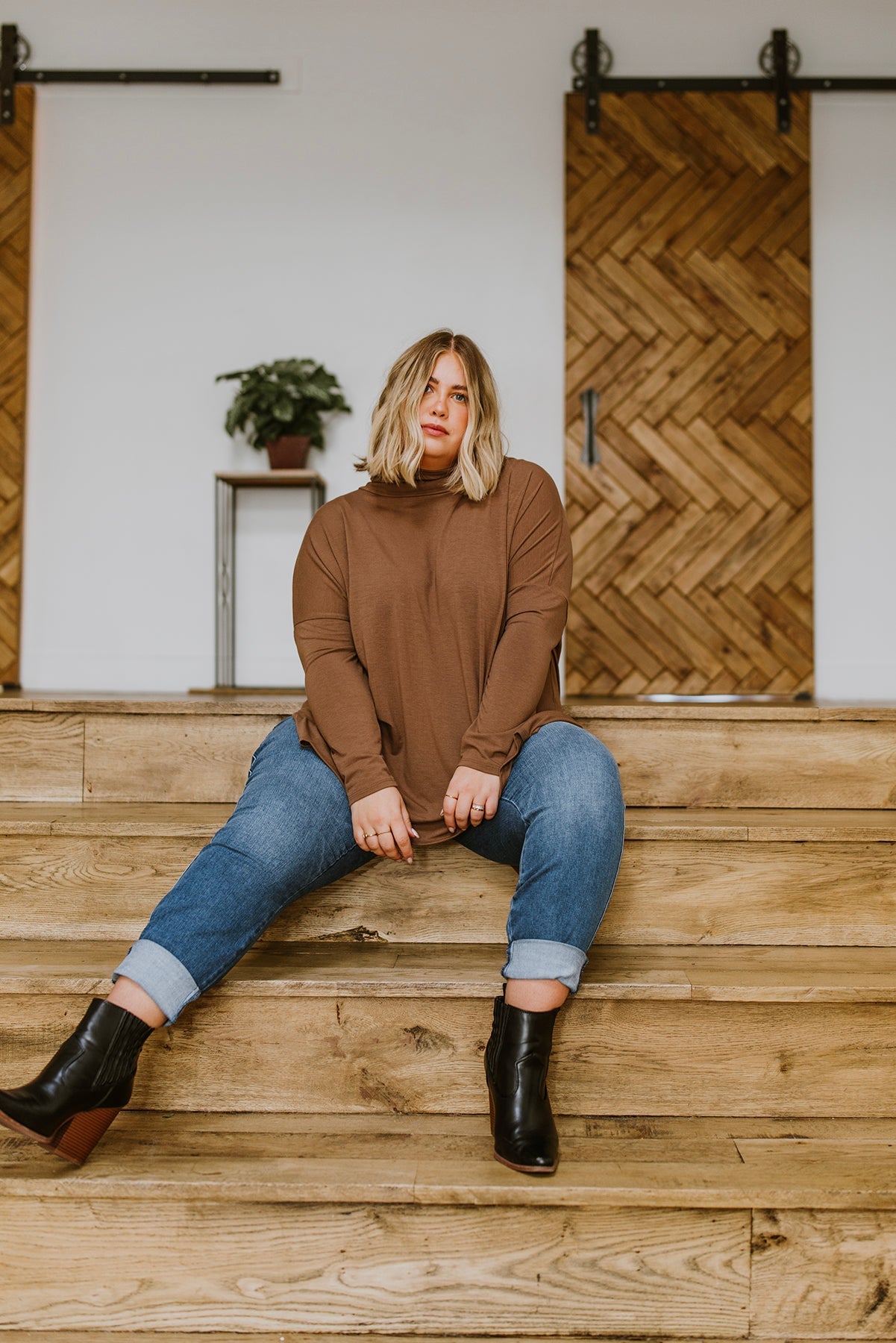 Comfort First Cowl Neck Hi-Low Long Sleeve - Zenana