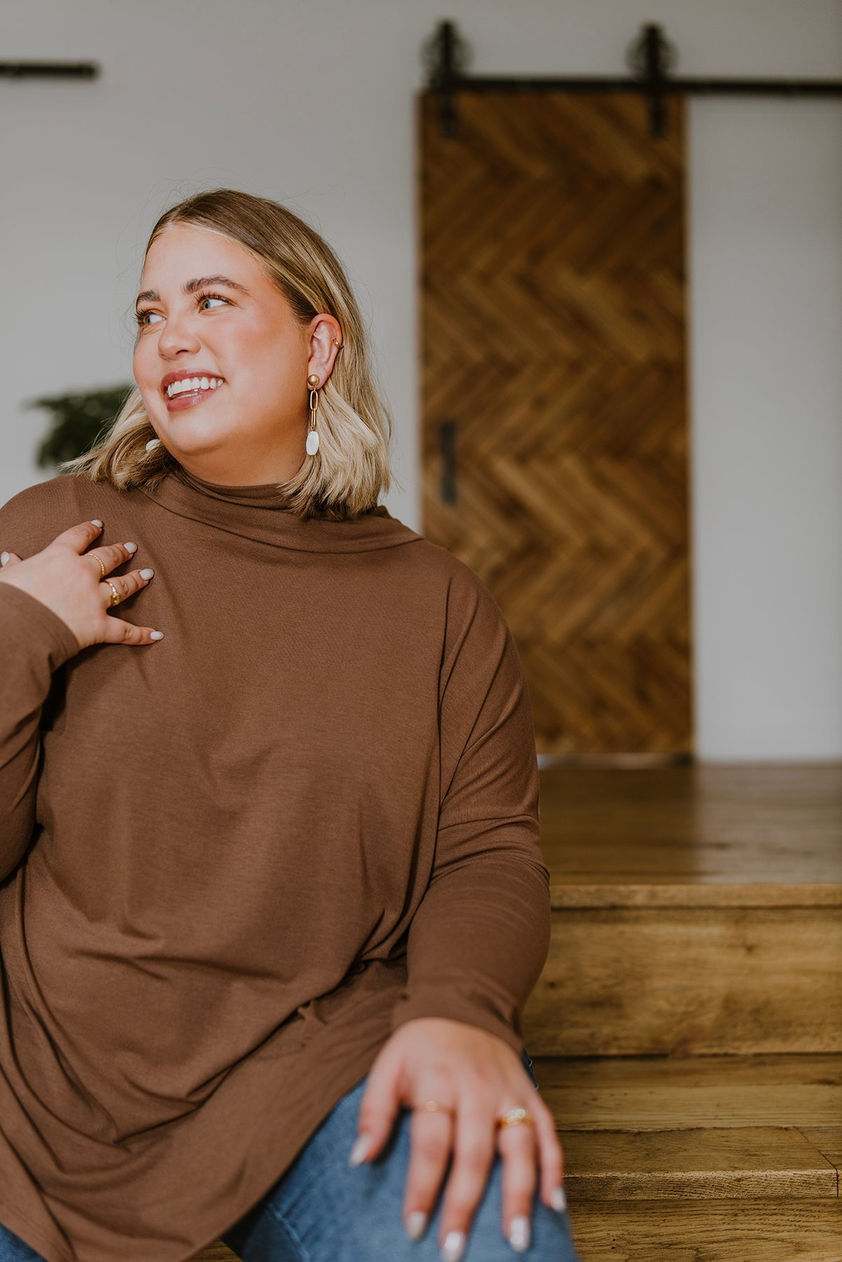 Comfort First Cowl Neck Hi-Low Long Sleeve - Zenana