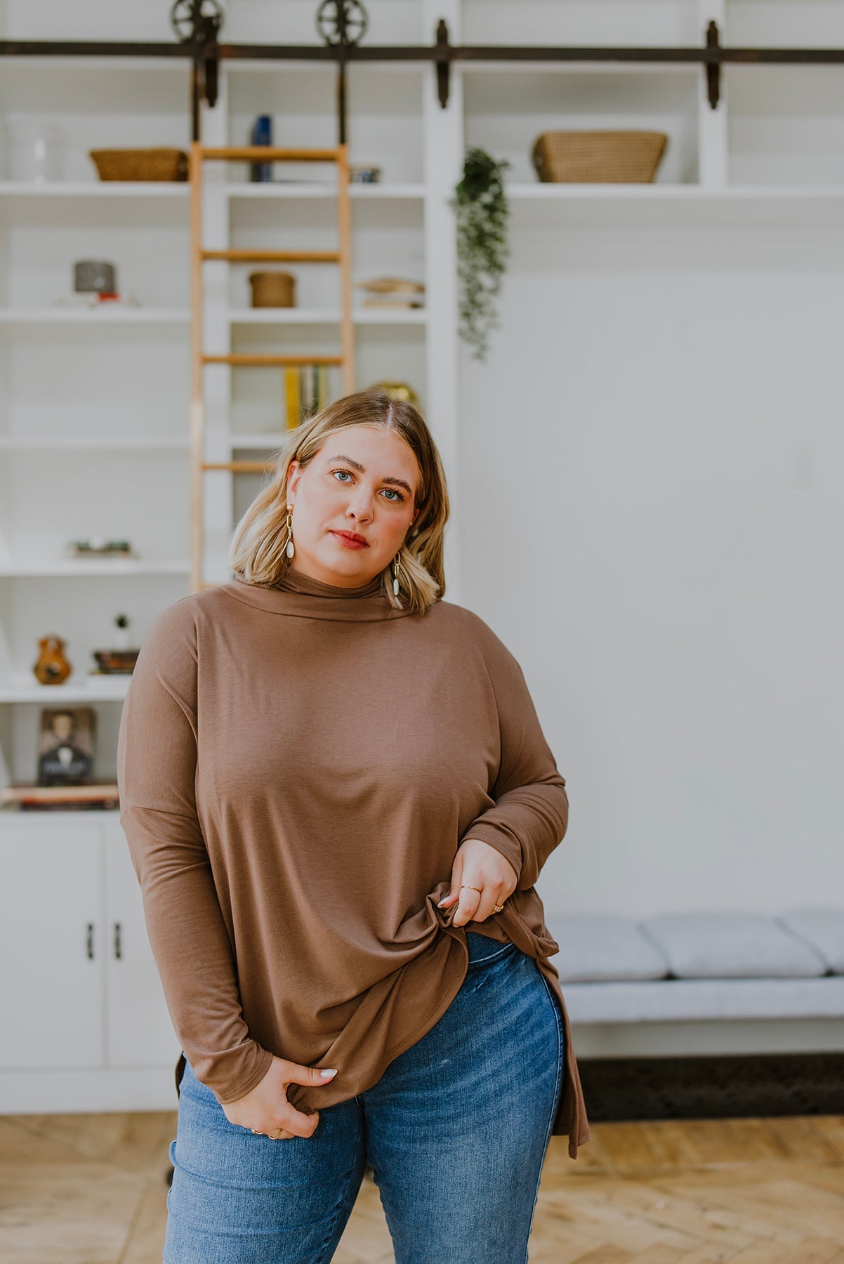 Comfort First Cowl Neck Hi-Low Long Sleeve - Zenana
