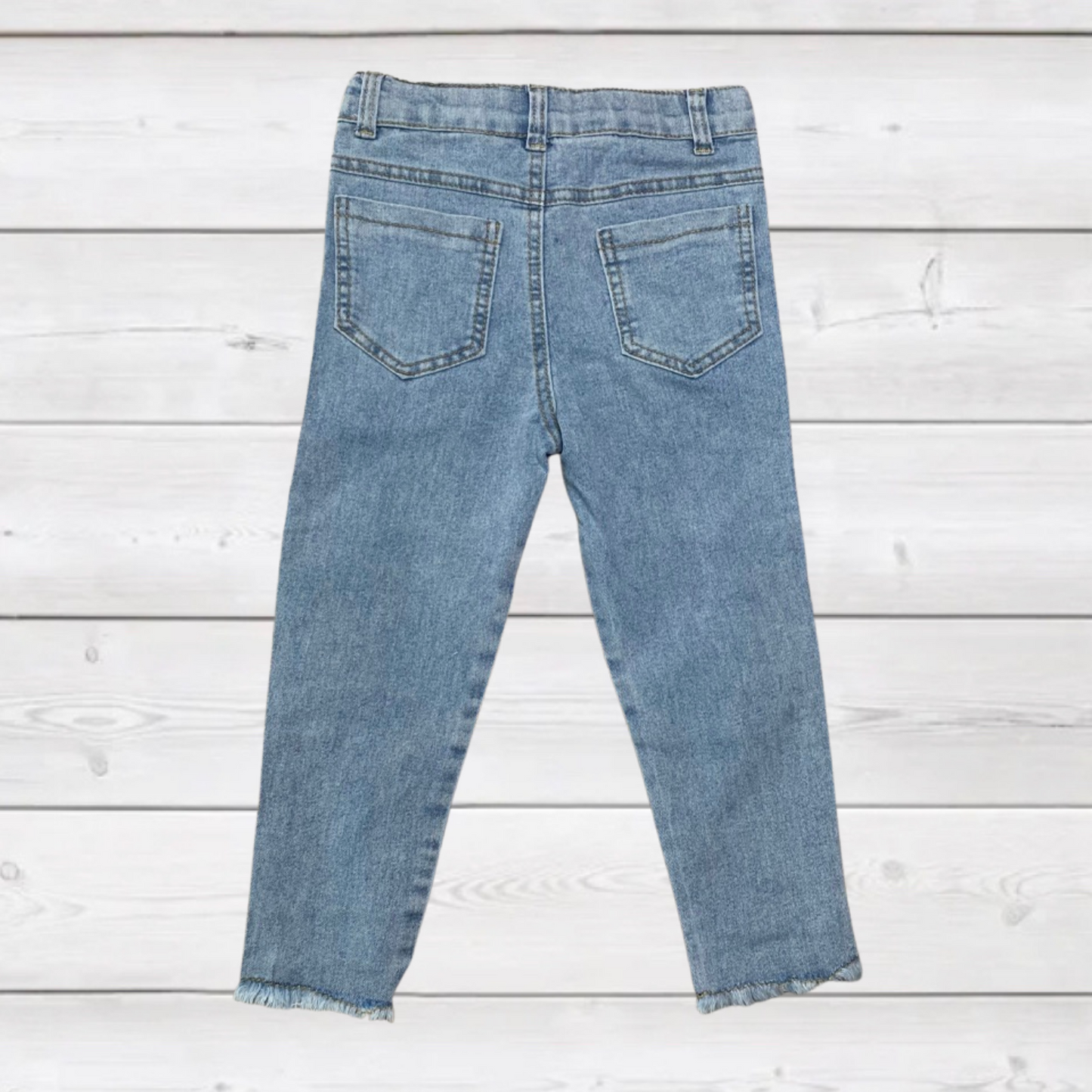 Sequin Patch Kids Denim - Gold