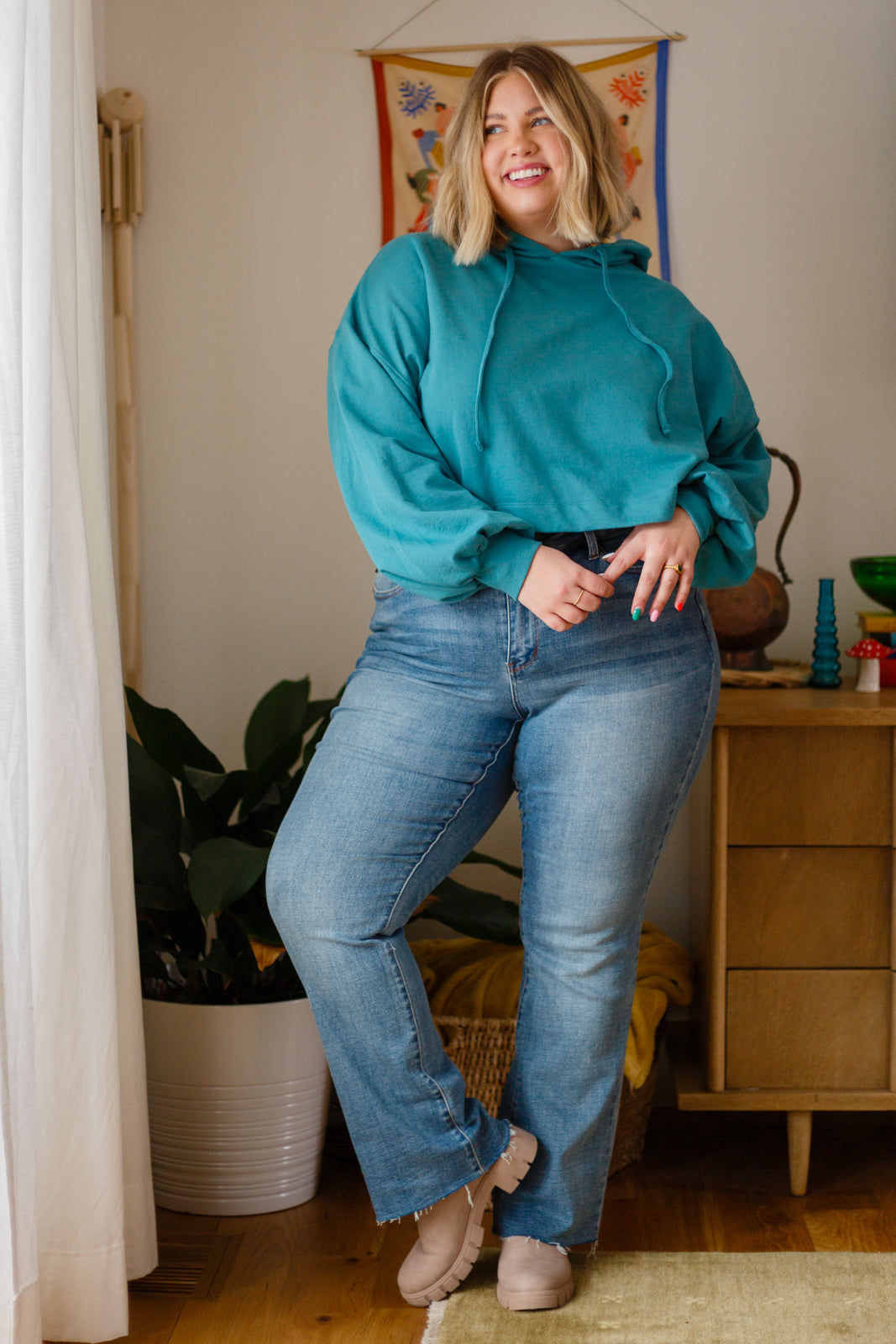 Hanging Out Hoodie - Zenana