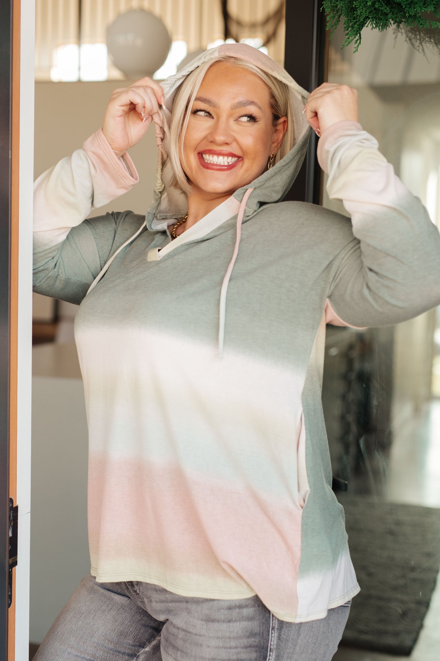 Hazy Horizon Ombre Hoodie - Sew In Love