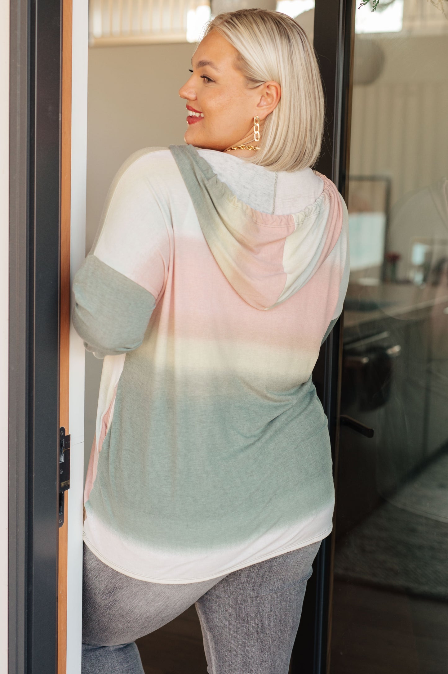 Hazy Horizon Ombre Hoodie - Sew In Love