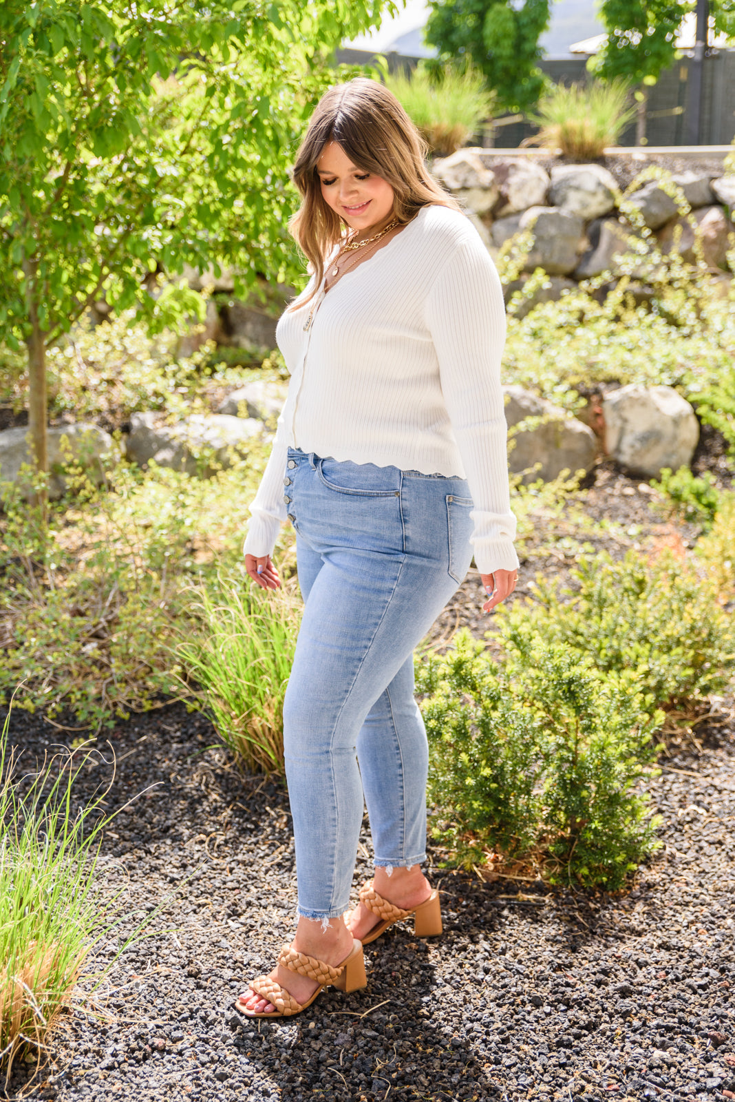 Hi-Rise Button Fly Skinny Jeans - Judy Blue