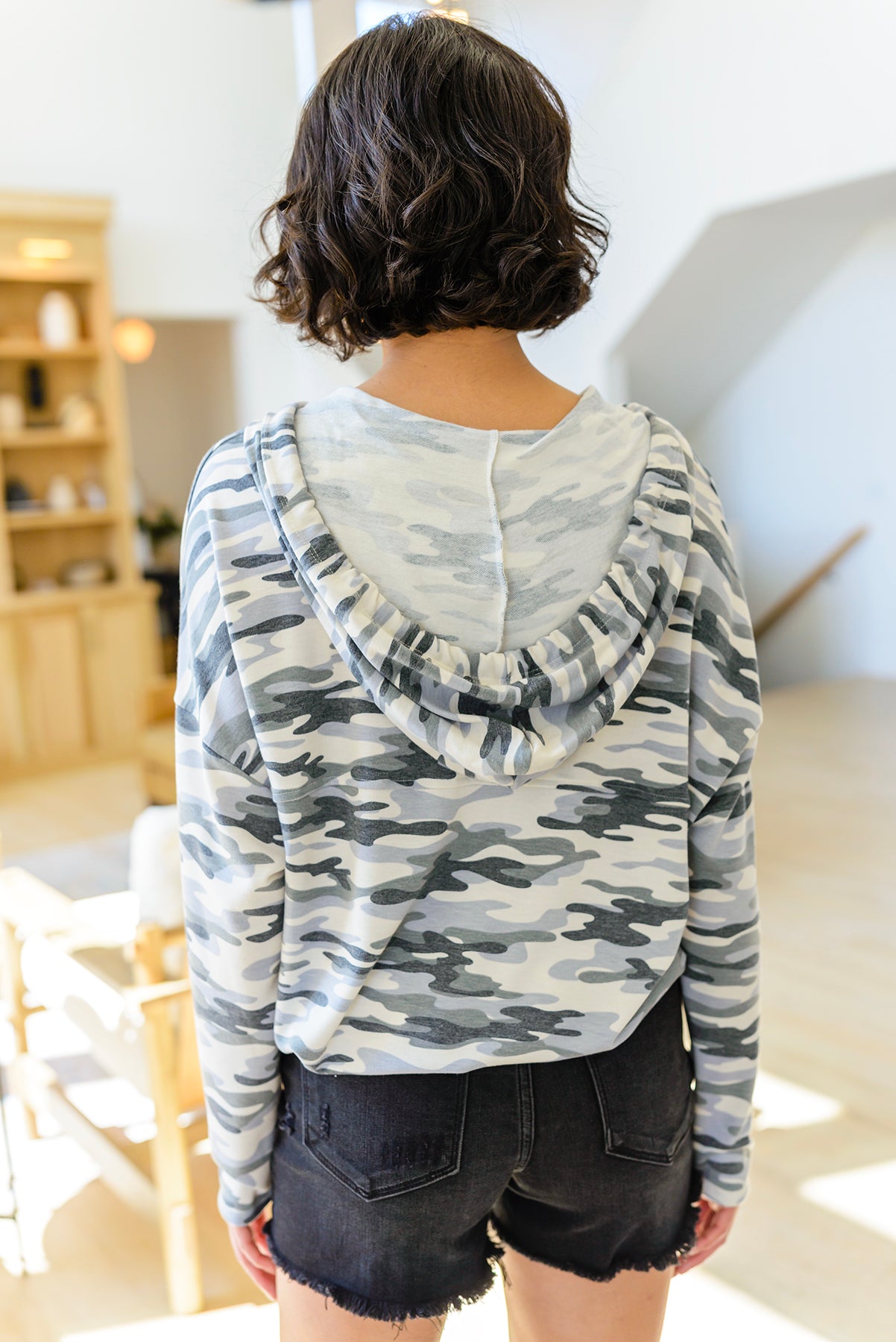 Hide and Seek Camo Hoodie - White Birch