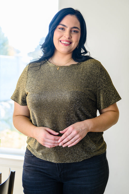 Mittoshop Sweetly Twinkle Short Sleeve Knit Top In Black