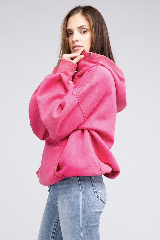 Stitch Detailed Elastic Hem Hoodie - BiBi