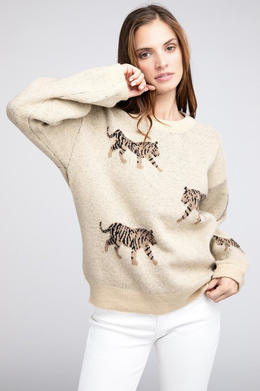 Tiger Pattern Sweater - BiBi