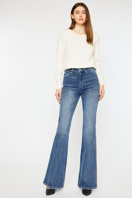 High Rise Flare Jeans - Kancan