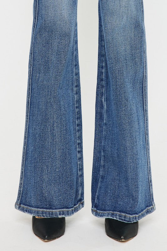 High Rise Flare Jeans - Kancan