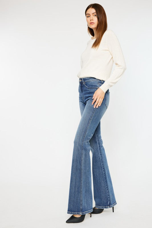 High Rise Flare Jeans - Kancan