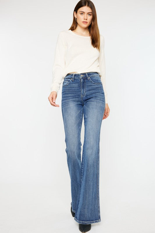 High Rise Flare Jeans - Kancan