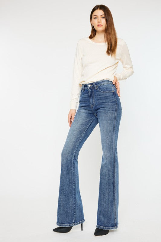 High Rise Flare Jeans - Kancan