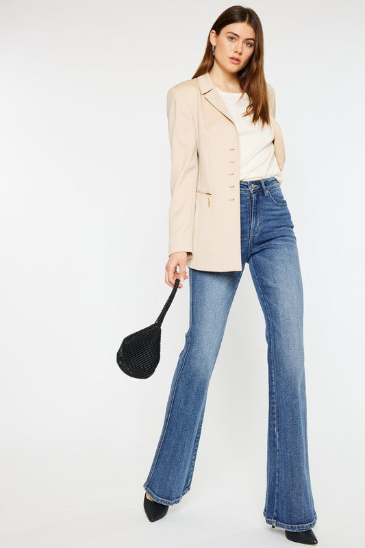 High Rise Flare Jeans - Kancan