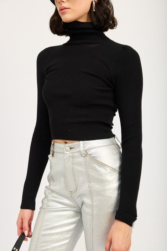 Turtleneck Long Sleeve Top - Emory Park