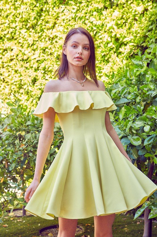 A Line Ruffle Dress - Do + Be Collection