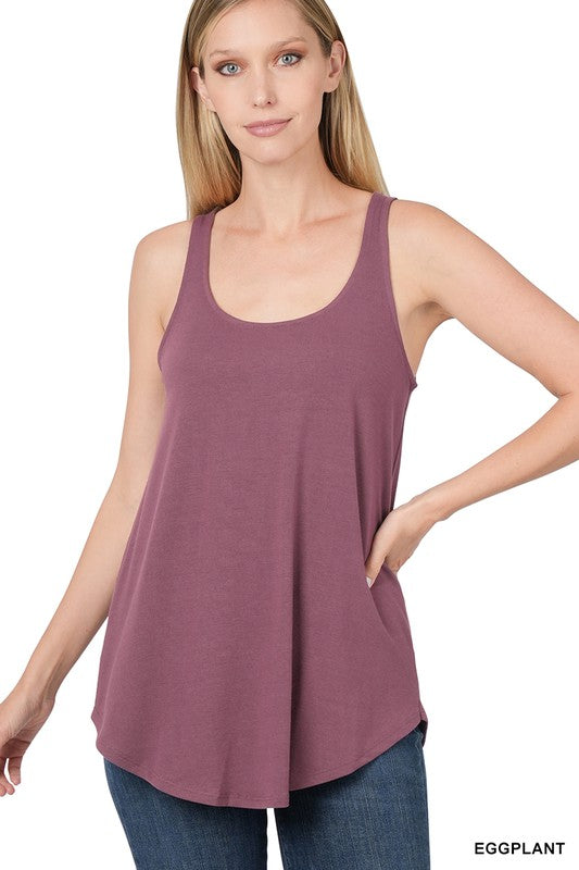 Sleeveless Round Neck & Round Hem Top - Zenana