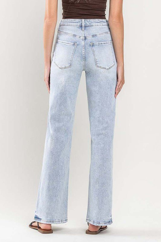 90s Vintage Super High Rise Flare Jeans - Vervet By Flying Monkey