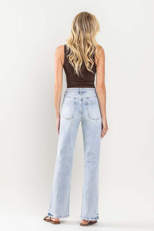 90s Vintage Super High Rise Flare Jeans - Vervet By Flying Monkey