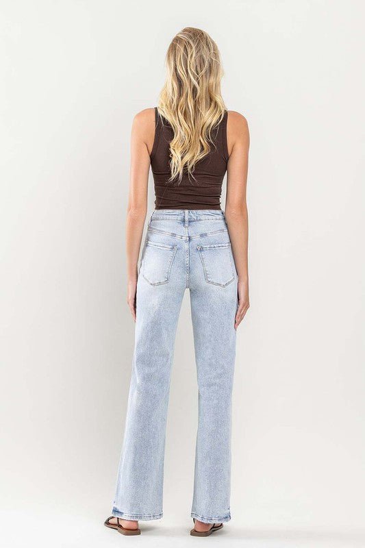 90s Vintage Super High Rise Flare Jeans - Vervet By Flying Monkey