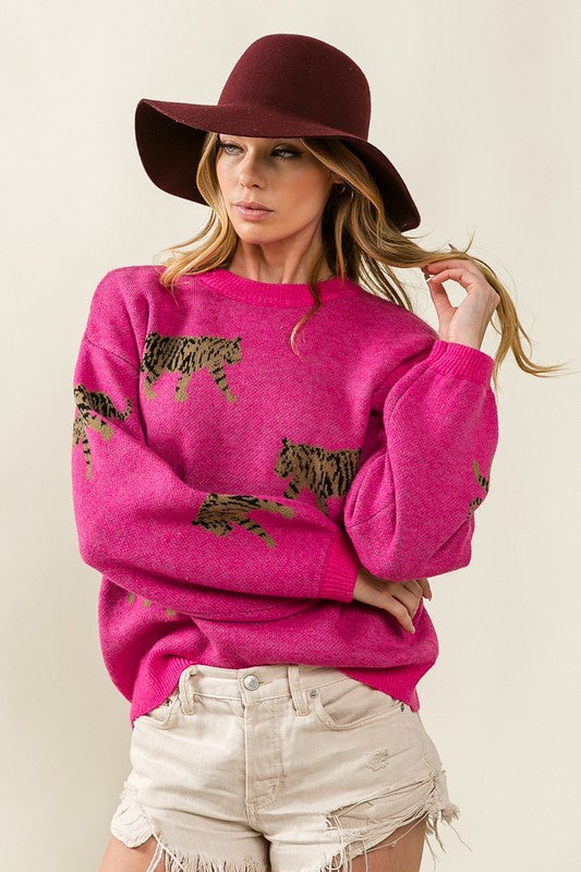 Tiger Pattern Sweater - BiBi