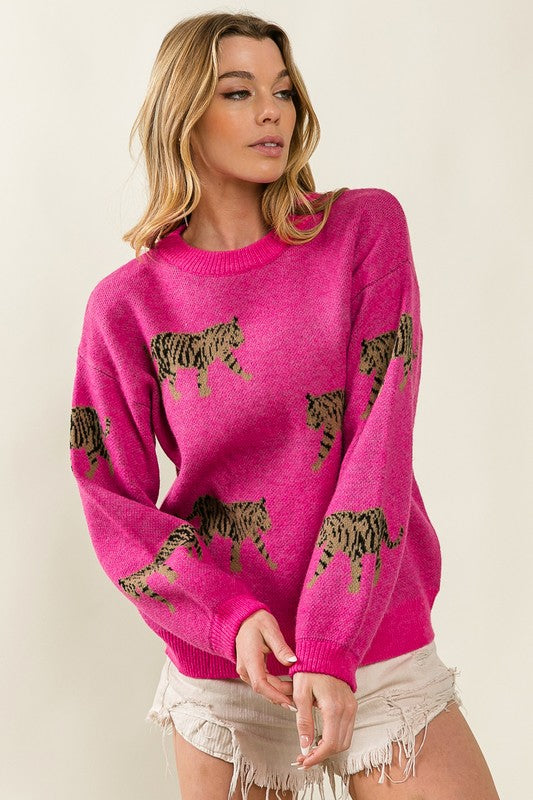 Tiger Pattern Sweater - BiBi