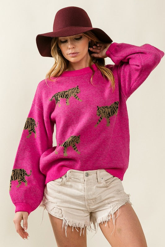 Tiger Pattern Sweater - BiBi