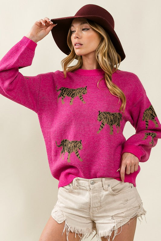 Tiger Pattern Sweater - BiBi