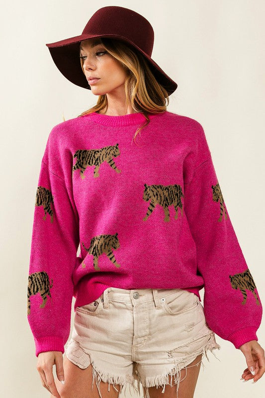 Tiger Pattern Sweater - BiBi