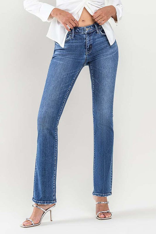 Low Rise Slim Bootcut Jeans - Flying Monkey