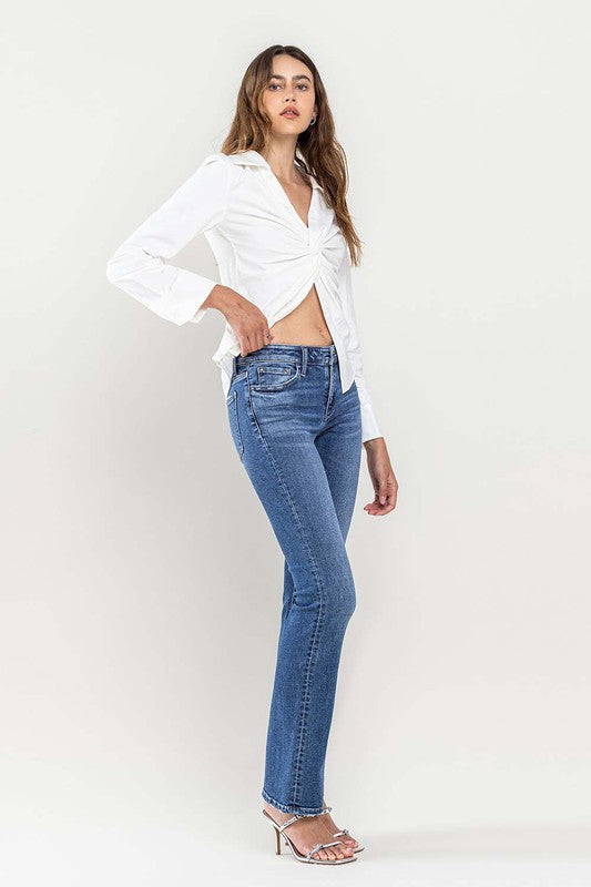 Low Rise Slim Bootcut Jeans - Flying Monkey