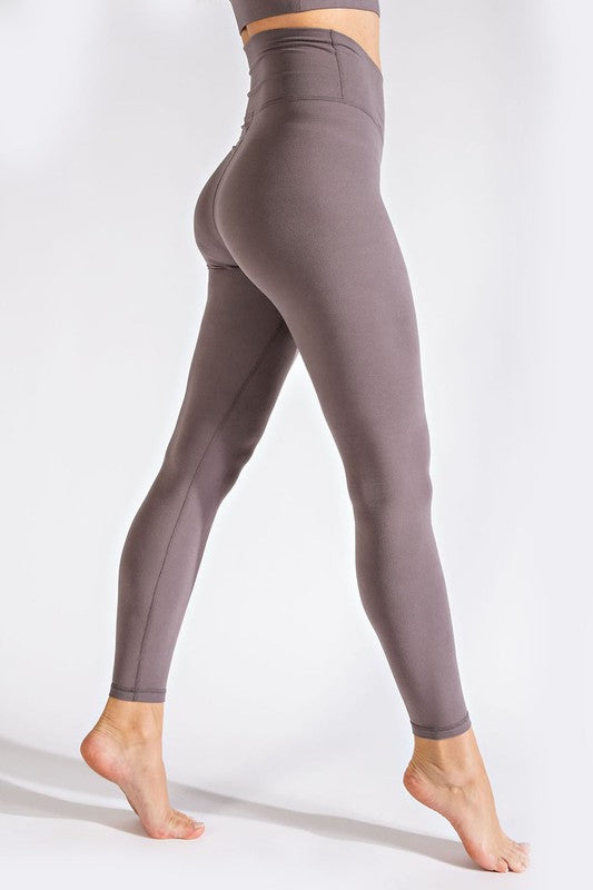 Plus V Waist Full Length Leggings - Rae Mode