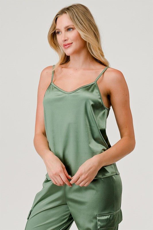 Satin Tank Top - GeeGee