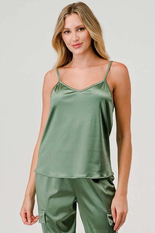 Satin Tank Top - GeeGee