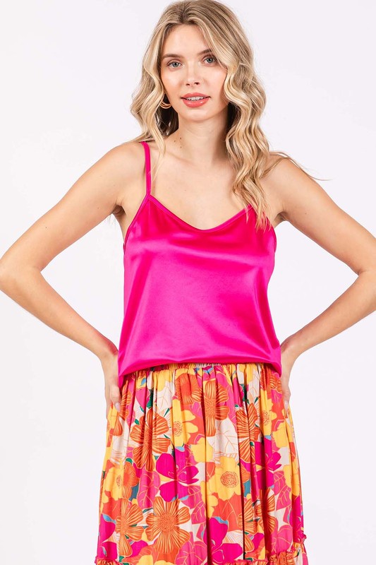 Satin Tank Top - GeeGee