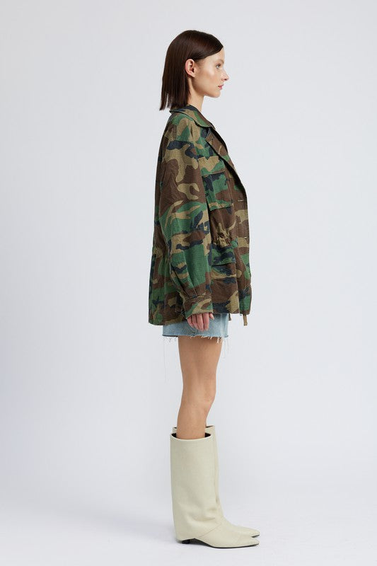 Camo Oversized Jacket - Emory Park