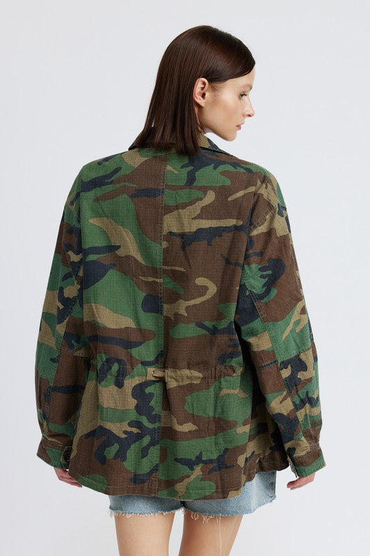 Camo Oversized Jacket - Emory Park