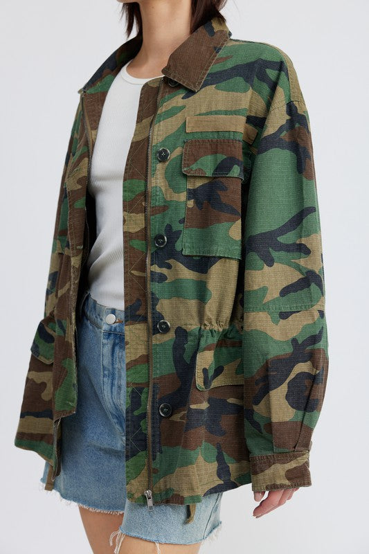 Camo Oversized Jacket - Emory Park