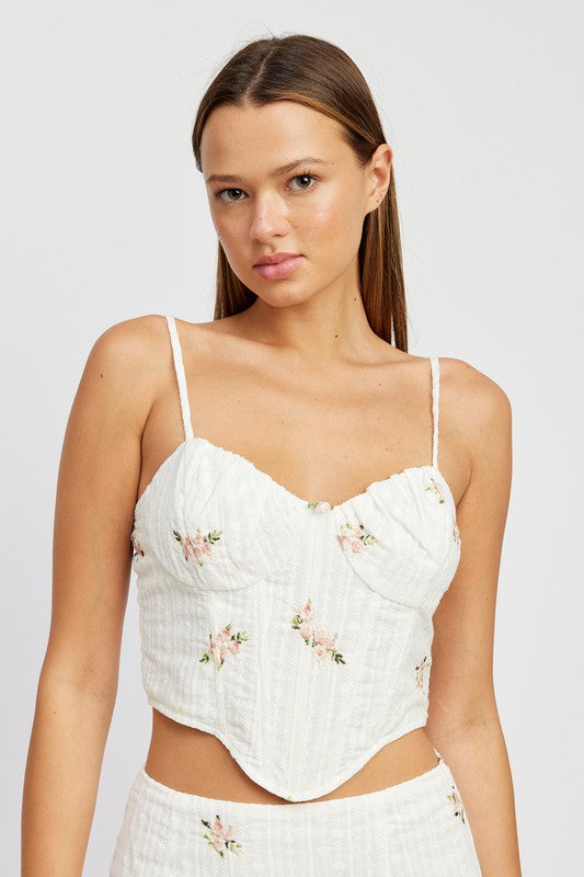 Hanky Hem Corset Top - Emory Park