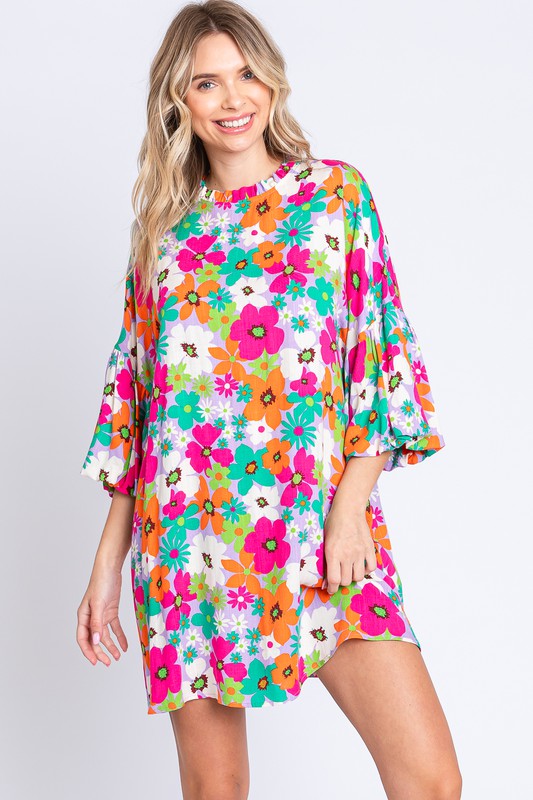 Floral Mini Dress - GeeGee