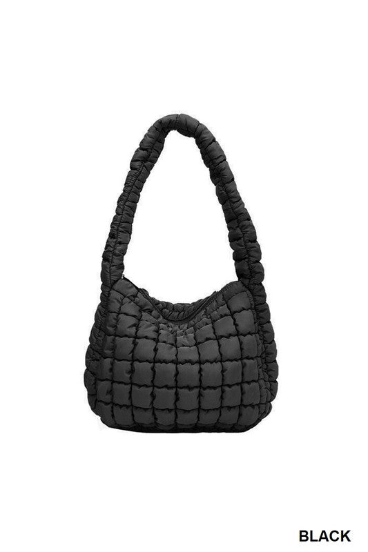 Puff Quilted Crossbody Shoulder Bag - Zenana