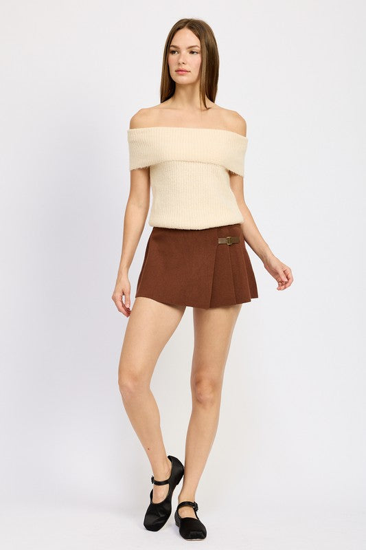 Pleated Mini Skort - Emory Park