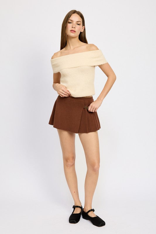 Pleated Mini Skort - Emory Park