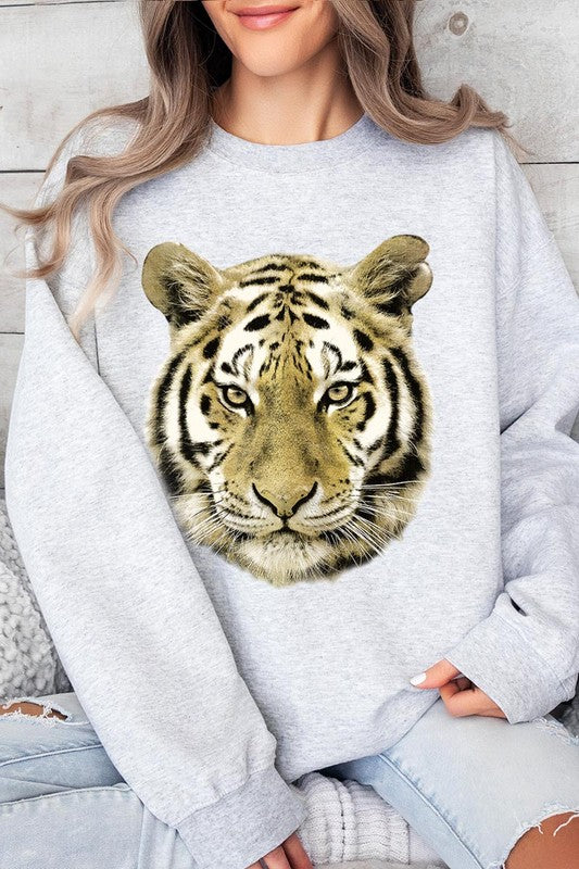 Tiger Graphic Fleece Sweatshirts