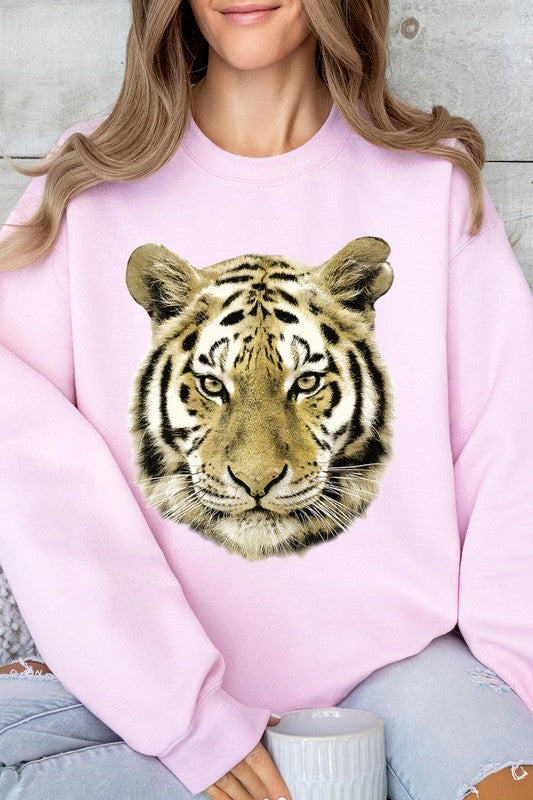 Tiger Graphic Fleece Sweatshirts