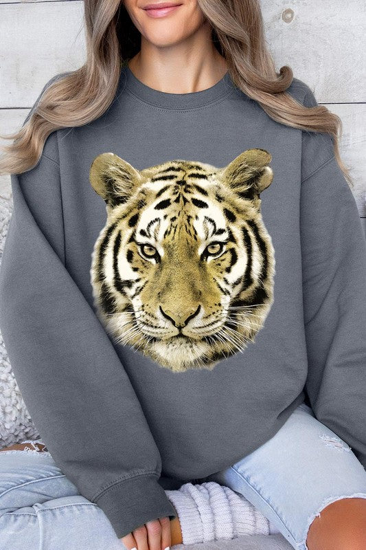 Tiger Graphic Fleece Sweatshirts