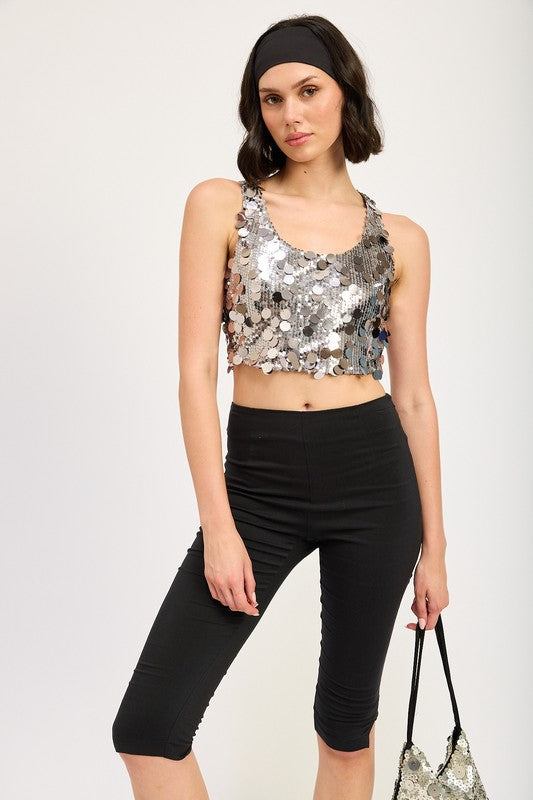 Sequin Racer Back Top - Emory Park