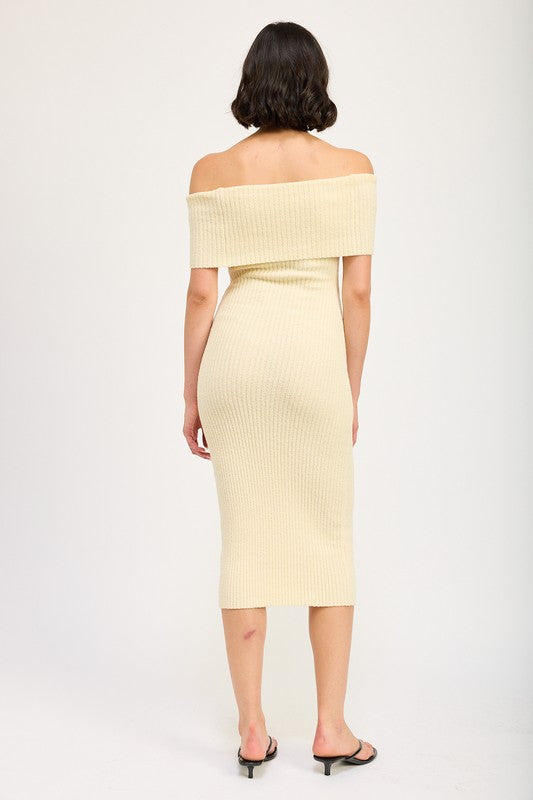 Strapless Bodycon Midi Dress - Emory Park